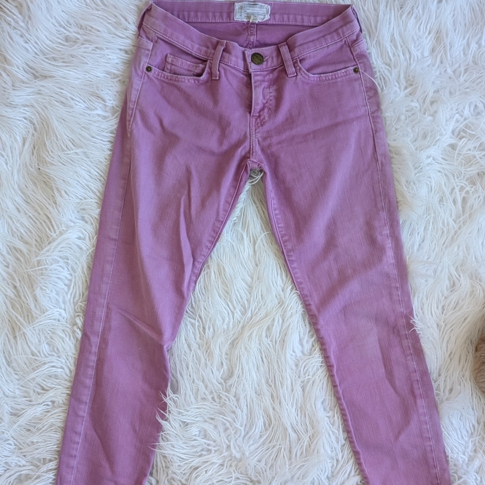 Current/Elliott Pink Skinny Jeans Women’s 24 – Made in USA, 27” Inseam